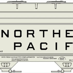 HO Scale 2-Bay ACF Covered Hopper - Northern Pacific Model ACU2206