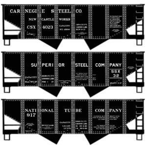 Elevate Your Railroad Experience with the 8172 Private Owner Steel Company Twin Hopper Three-Car Set