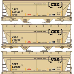 Experience the Future of Freight with the CSX 2-Bay ACF Hopper Three-Car Set