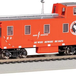 Bachmann Great Northern #X-9 Streamlined Caboose in HO Scale for Model Train Enthusiasts