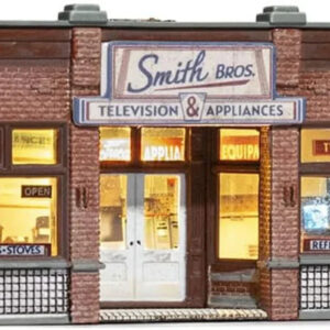 Woodland Scenics Pre-Assembled Smith Brothers TV & Appliance Store in N Scale