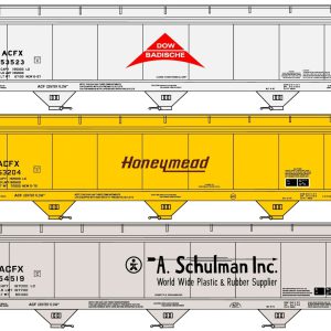 8176 ACF Covered Hopper 3-Car Set by Private Owner