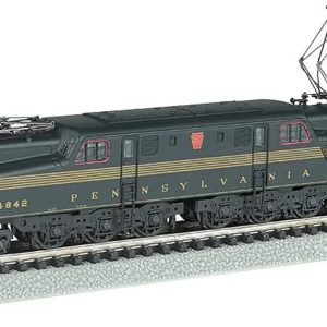 Bachmann Industries GG1 DCC Ready Electric Locomotive PRR #4842 N-Scale, Brunswick Green with Five Stripes