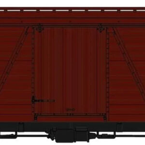Fowler 36-Inch Wood Boxcar Kit - St. Louis, Brownsville & Mexico #2016 (Boxcar Red with MP Logo)