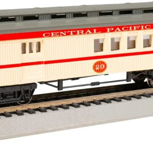 Bachmann Trains HO Scale Central Pacific Era Passenger Cars (1860-1880) for Model Railway Enthusiasts