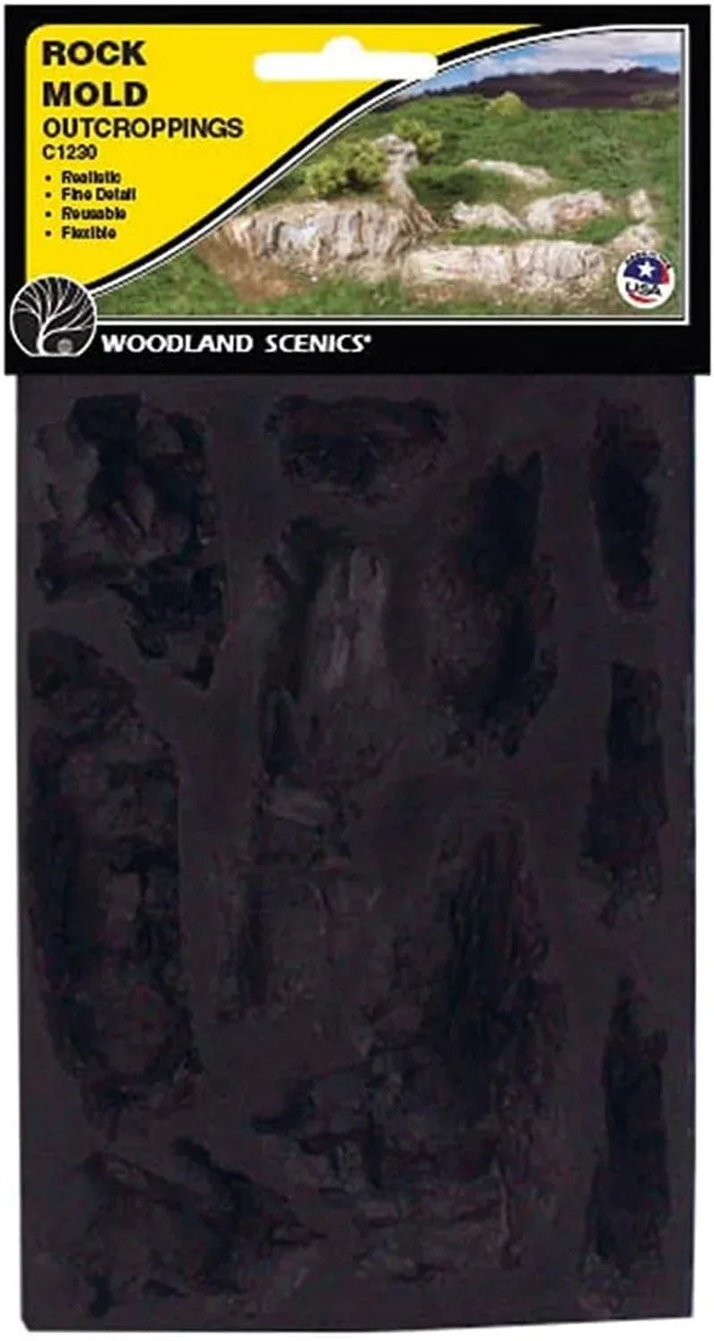 Woodland Scenics WS 1230 Outcroppings Rock Mold, 5 x 7 Inches