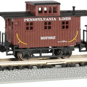 Bachmann Old-Time Caboose in Classic Pennsylvania Lines Design for N Scale Collections