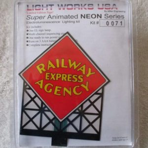 0071 Large Model REA Railway Express Animated & Lighted Billboard by Miller Signs