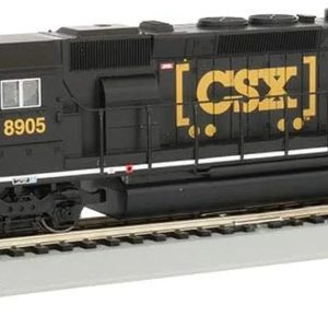 Discover the sleek EMD SD40-2 DCC Diesel Locomotive CSX #8905 in black!