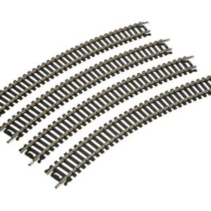Walthers 433-3000 HO 18" Radius Curve 4-Pack- Code 100 Nickel Silver